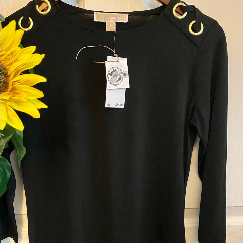 Michael Kors~ Black~ 3/4 sleeve~ Top